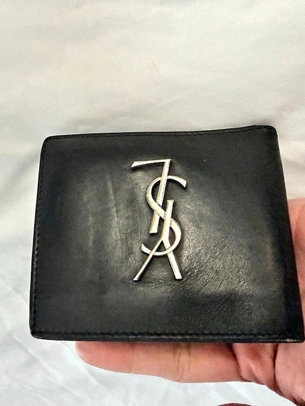 Saint Laurent Monogram Bifold Wallet Black Logo
